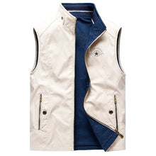 Load image into Gallery viewer, Wholesale Men&#39;s Cotton Reversible Vest Sleeveless Jacket
