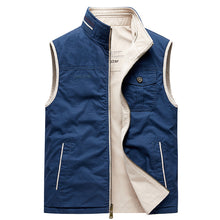 Load image into Gallery viewer, Wholesale Men&#39;s Cotton Reversible Vest Sleeveless Jacket
