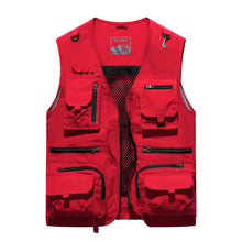 Load image into Gallery viewer, Custom Men&#39;s Quick Drying Multi Pockets Fishing Gilet
