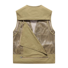 Load image into Gallery viewer, Custom Men&#39;s Quick Drying Multi Pockets Fishing Gilet
