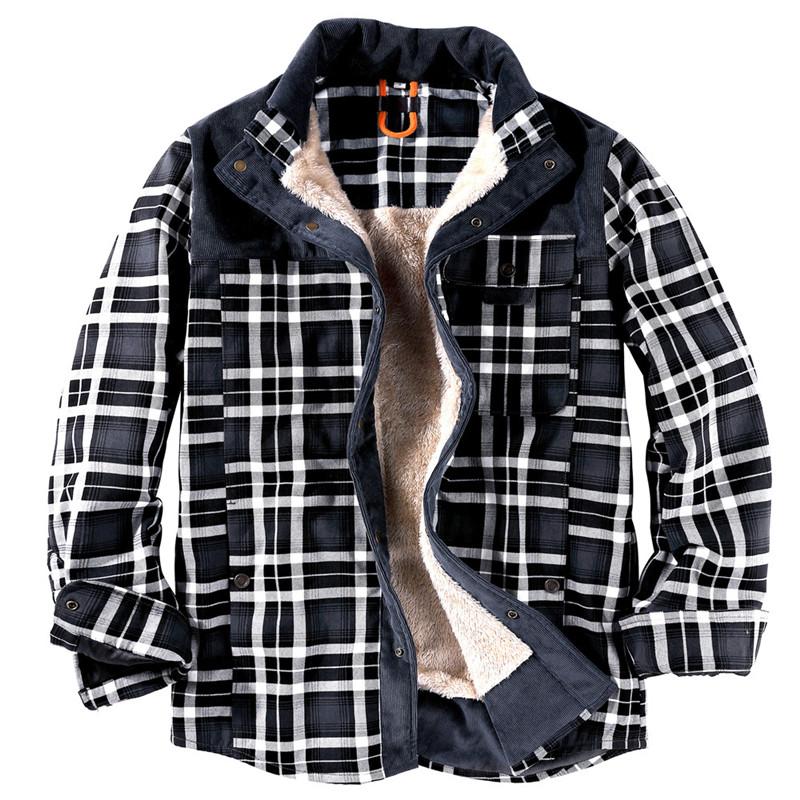 Flannel jacket winter best sale