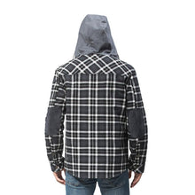 Load image into Gallery viewer, Wholesale Men&#39;s Outdoor Flannel Hoody Jacket Sherpa Fleece Lined
