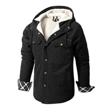 Load image into Gallery viewer, Wholesale Men&#39;s Thick Warm Hooded Jacket Sherpa Fleece Lined
